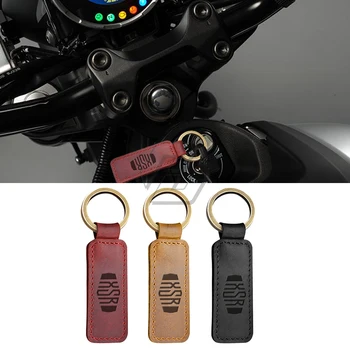Už Yamaha XSR 155 300 700 900 paketų prižiūrėtojų raktinę Motociklo karvės odos Keychain Raktų Žiedas
