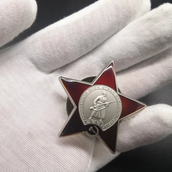 Užsakymo Red star rusijos Raudonosios Armijos ir Sovietų Sąjungos SSRS Ūkininkas karinės Medalis Ženklelis Progines monetas Sagė Parankinius