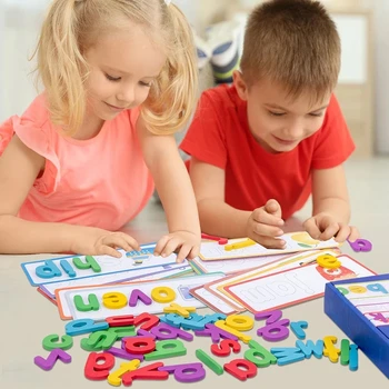 Vaikams Žaislai Montessori Mediniai Žaislai, Raidžių Pažinimo Mokytis Rašybos Žodį Žaidimas, Dėlionės, Žaislų, Kūdikio Anksti Švietimo Žaislai Vaikams