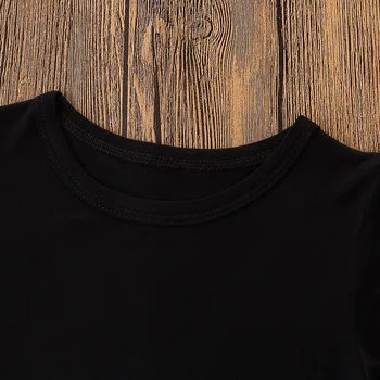 Vaikų Apranga Baby Girl Vasaros Drabužių Black T-shirt Gėlių Spausdinti Sijonas Šortai 3Pcs/Rinkiniai Vaikams Drabužių Bamblys Mergaičių Drabužiai
