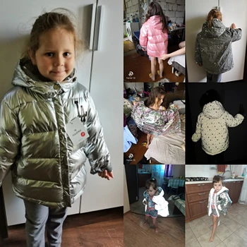 Vaikų striukė su gobtuvu žiemą šiltas tirštėti nešioti ant abiejų pusių, darbo drabužiai vaikams, vaikams, striukės mergaitėms bamblys berniukų paltai