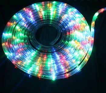 Vaivorykštė Vamzdis LED Juostelės Neoninės šviesos Ištisus du laidus AC220V vandeniui Lauko, Patalpų Chrismas Vestuvių dekoravimas string žibintai