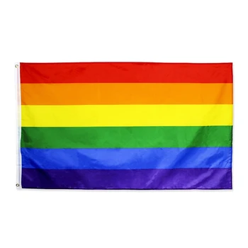 Vaivorykštės Vėliava Gėjų LGBTQ Banner Vėliavos Šalies Paradas Vaivorykštė Papuošalai #
