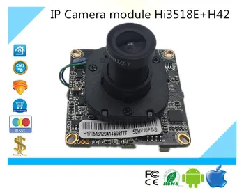 VAIZDO ir IP vaizdo Kameros modulis Hi3518E+H42 su Objektyvo dėmesio ir ir-CUT 1.0 MP 720P, 1280*720 IRC ONVIF P2P dviejų krypčių Garso VAIZDO