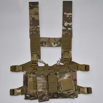 Vasaros airsoft krūtinės platformą su ammo maišeliai multi-funkcija lengvi taktinis krūtinės įrenginys D3 dažasvydis krūtinės įrenginys karinės liemenė