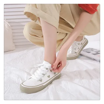 Vasarą balta drobė batai studentų kolegijos stiliaus mori moterų korėjos versija, naujas kawaii batai cosplay loli kasdien vieną batai