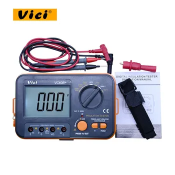VICI VICHY VC60B+ Izoliacijos Varža Testeris Megohmmeter Ohmmeter Voltmeter DVM 1000V 2G w/ LCD Apšvietimas