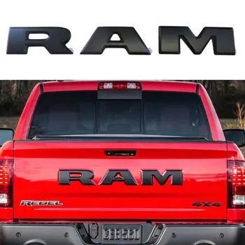 Vienas rinkinys bagažinės emblema Nauja Ir Aukštos Qaulity 3D Bagažinės Ram Emblema Apdaila Galinio Raidžių RINKINYS, 3-2018 Dodge Ram 1500