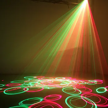 Vieną galvą, raudona ir žalia lazerio šviesa KTV scenos apšvietimas privačių kambaryje, baras, šokių salė lazeris Lazerio linija lazerio šviesa