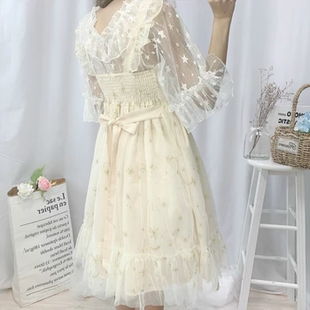 Viktorijos suknelė 2020 naują pavasario minkštas sesuo vasaros super pasakų bowknot akių siuvinėjimo gothic lolita kasdien suspender suknelė mergaitėms
