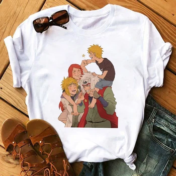 Viršūnės Anime Naruto T-Shirt Moterims, Mielas Marškinėliai Moterims Streetwear Harajuku Prarasti Japonijos Marškinėlius trumpomis Rankovėmis, grafinis Tee Moteris