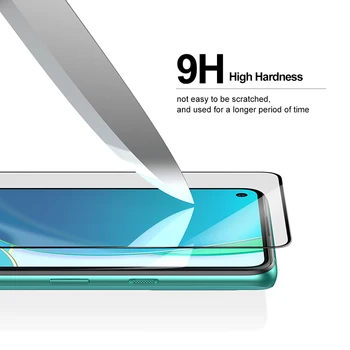 Visiškai Padengti Grūdinto Stiklo Oneplus 8T Screen Protector 3D 9H Visą apsauginės Plėvelės Telefono Apsaugos Suderinama su 1+8T Flim