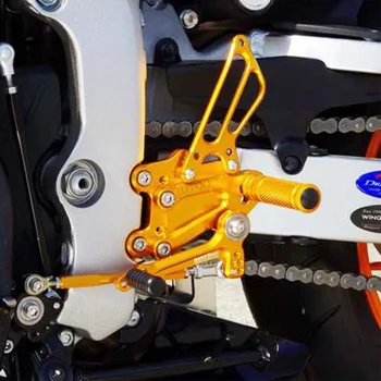 Visą CNC aliuminio Motociklo kojoms footpeg Rearset pedalo Galiniai rinkiniai, Galiniai Nustatyti YAMAHA YZFR1-2017