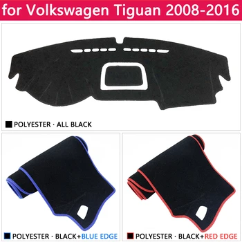 Volkswagen VW Tiguan MK1 2008~2016 neslystantis prietaisų Skydelio Kilimėlis Padengti Trinkelėmis skėtį nuo saulės Dashmat Priedai 2009 m. 2010 m. 2013 m. m. m.