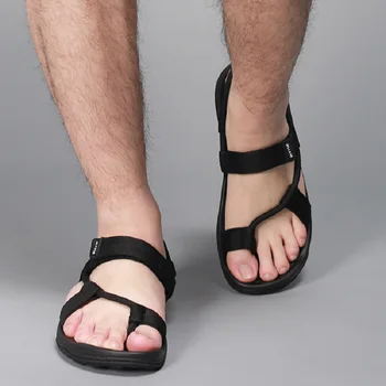 Vyrai sandalai 2020 metų Vasaros Vyrų Juoda Paplūdimio Sandalai aukštos kokybės vasaros Unisex butas sandalai sandalias para hombre