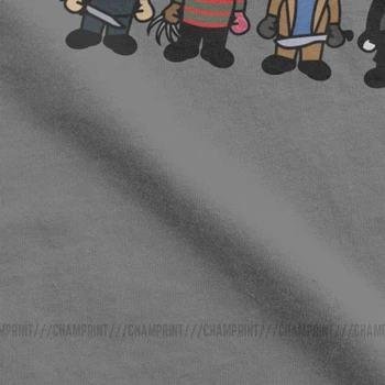 Vyrai Siaubo Filmas Serijinių Žudikų Debesys Devynis T Shirts Baisu penktadienis 13 Jason Voorhees Fredis Trumpas Rankovėmis Tee Dovana T-Shirts