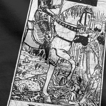 Vyrai T-Shirt Mirties Taro Kortų Majoras Arcana Būrimas Slaptasis Medvilnės Tees Trumpas Rankovės Magas Imperatorienė Marškinėliai Plius Dydis