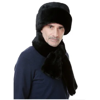 Vyriški kiaunė imitacija audinės kepurės vidutinio amžiaus vyrų, butas bžūp vyrų žiemos sustorėjimas Senelio skrybėlė B-0652