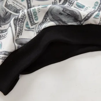 Vyrų, Moterų, Pinigų Dolerio Spausdinimo 3D Hoodie + Kelnės Unisex sportiniai Kostiumai Spausdinti Poilsiu Apranga Palaidinės Sweatpants Rinkinys