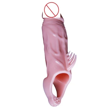 Vyrų Vibratorių Prezervatyvą Didelis Varpos Kristalų Smūgis Vidinis Slankiojo kablelio Šuoliai Moterų Klitorio Stimuliacijos Sekso žaisliukai Vyrams