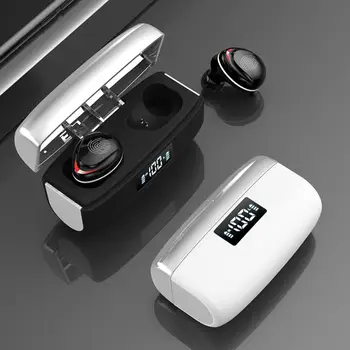 W15 Vandeniui Sporto Bluetooth V5.0 HiFi Stereo belaides Ausines su Mikrofonu 