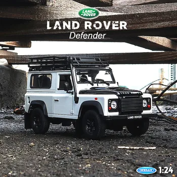 Welly 1:24 Land Rover Defender baltos spalvos automobilių lieti automobilio modelis, modeliavimas, automobilių apdailos surinkimo dovana žaislas liejimo modelis berniukas žaislas