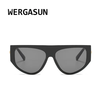 WERGASUN Naujas Mados Vintage Akiniai nuo saulės Moterims Prekės ženklo Dizaineris Retro Sunglass Stačiakampio Saulės Akiniai Moterų UV400 Lens Eyewears