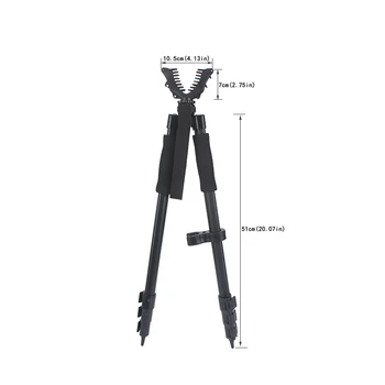WGB01 Medžioklės Rilfe Šaudymo Stick Bipod su Guma Laikiklis Teleskopo Optinių Monoclar Bipod Mount Laukinės gamtos Takas Fotoaparatas