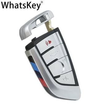 WhatsKey Naujo Stiliaus Peilis Smart Kortelės Mygtukas Mygtukas Korpuso Dangtelis BMW 3/5/7 Serijos X1 X3 X5 G20 G30 F48 F39 F10 F22 F30 Klavišą Atveju