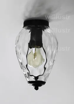 Willlustr skaidraus stiklo lubų lempos skaidrios lempos atspalvis stiklo šviesos ananasų Polka dot vandens banga kristalų šiaurės apšvietimas