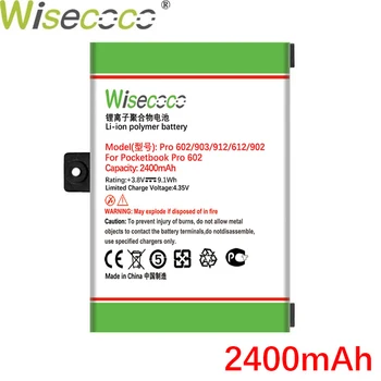 Wisecoco 2400mAh Nauja Baterija, Skirtas Pocketbook Pro 602 603 612 902 903 912 920 aukštos kokybės +Sekimo Numerį