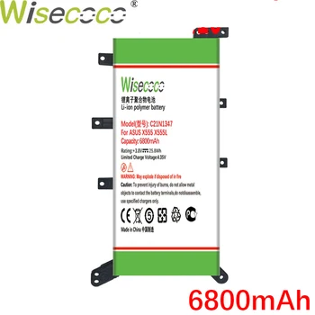 WISECOCO 6800mAh C21N1347 Baterija ASUS X554L X555 X555L X555LA X555LD X555LN X555MA Naujas Nešiojamas Baterija