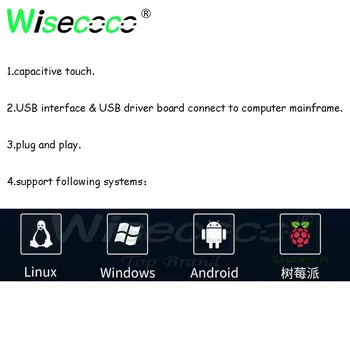 Wisecoco capacitive jutiklinis ekranas 15.6 colių 2k 4k kiekvieno sprendimo universalus ,už 15.6 colių lcd ekraną, paramą 