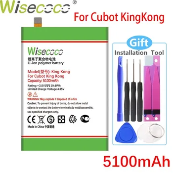 Wisecoco KingKong 5100mAh Naują Bateriją Už Cubot King Kong Telefono Bateriją Pakeiskite + Sekimo Numerį