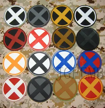 X-Men Logotipas 3D PVC pleistras 8cm*8cm