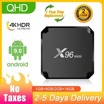X96 Mini Android TV BOX 4K Amlogic S905W Quad Core Full HD 1080P 2.4 G Bevielio 1G8G 2G16G 4K Smart Android 9.0 TV BOX X96 Mini