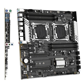X99 F2 Plokštė Dual CPU X99 LGA 2011-3 E5 V3 V4 4-Kanalų DDR4 RECC 256 GB M. 2 NVME NGFF USB3.0 E-ATX Server Mainboard