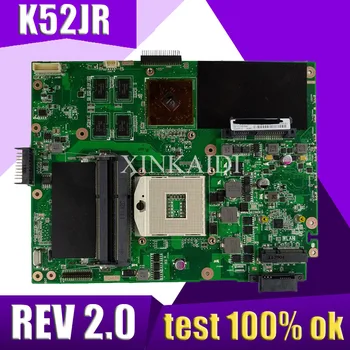 XinKaidi K52JB Nešiojamojo kompiuterio motininė plokštė, skirta ASUS K52JB K52JE K52JR K52JC K52JT K52J A52J X52J Bandymo originalus mainboard K52JR REV2.0