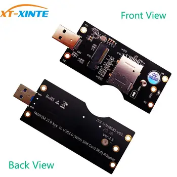 XT-XINTE už NGFF(M. 2) USB 3.0 Adapteris su SIM 8pin kortelės Lizdas 3G/4G/5G Modulis