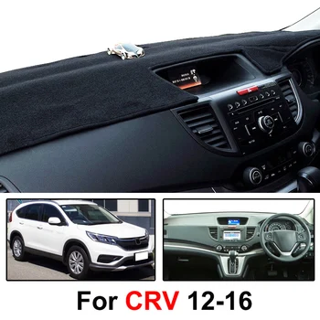 Xukey RHD Honda CRV CR-V 2012 m. 2013 m. M. m. 2016 prietaisų Skydelio Dangtelį Dashmat Brūkšnys Kilimėlis Trinkelėmis Saulės Pavėsyje, galiniu langu Dangtis