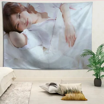 Yamada Ryosuke Gobelenai Kabančios audinio fone, sienų danga miegamajame renovacijos lova apdaila gobelenas logotipą