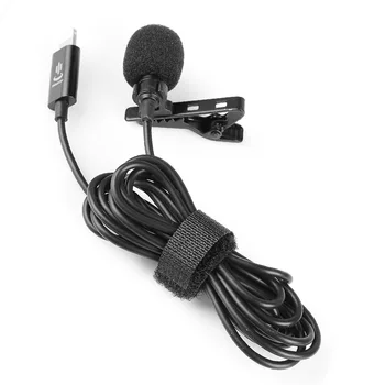 YC-LM10 II Mini Nešiojamas Mikrofonas Kondensatoriaus Clip-on Atvartas Lavalier Mic Laidinio Mikrofo/Microfon 