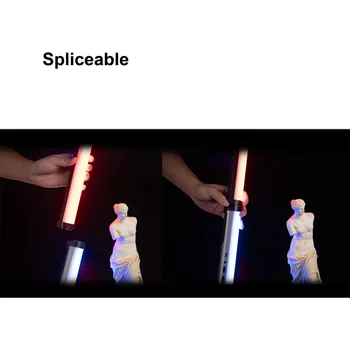 YC Svogūnai Nešiojamą RGB LED Šviesos Vamzdis 8W Fotografijos Šviesos tapyba Nešiojamų Magnetinio Užpildykite Šviesa