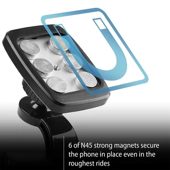 Yianerm Magnetinio Telefono Laikiklis, Automobilio prietaisų Skydelio laikiklio pagrindą siurbtukas Magnetas Laikiklis iPhone XR XS MAX 8 Plius 