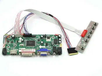 Yqwsyxl Kontrolės Valdyba Stebėti Rinkinys HSD121PHW1-A03 HDMI+DVI+VGA LCD LED ekrano Valdiklio plokštės Tvarkyklės
