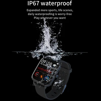 YUEDAER GT168 smarthwatch vyrų Pilnas Touch smart laikrodžiai IP67 atsparus Vandeniui 