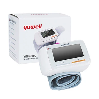 Yuwell Mini Riešo kraujospūdžio Matuoklis Skaitmeninis LCD Riešo Manžetai Širdies ritmo Monitoriai Medicinos Įranga, kraujospūdžio Monitorius 8900A