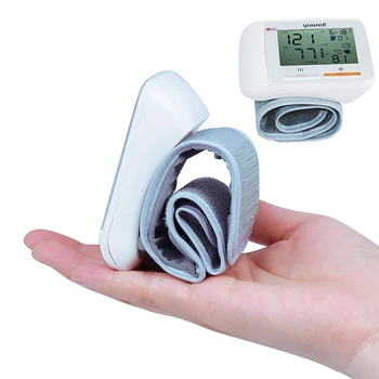 Yuwell Mini Riešo kraujospūdžio Matuoklis Skaitmeninis LCD Riešo Manžetai Širdies ritmo Monitoriai Medicinos Įranga, kraujospūdžio Monitorius 8900A