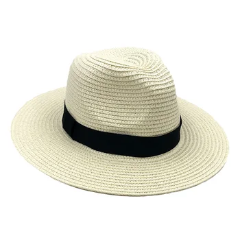 ZGYF JCH Prekės Šiaudų Skrybėlės Moterims Panamos Skrybėlė Smėlio spalvos Balta Mens Paplūdimio Atsitiktinis plačiais Kraštais Havajų Vasaros Mados Saulės Skrybėlę