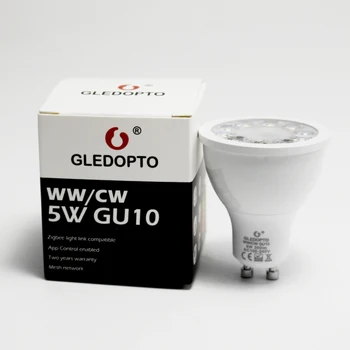 ZIGBEE 5W ww/cw dimeris LED gu10 dėmesio AC100-240V smart app kontrolė suderinama alexa plius ir daug vartai 2700-6500K šviesus